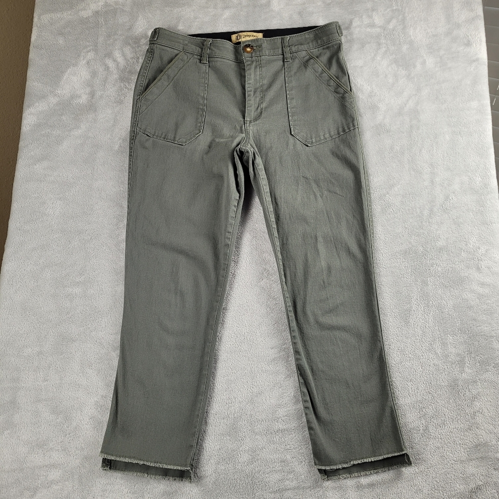 Democracy Ab Technology Women's Pants Green Tailored Size 8